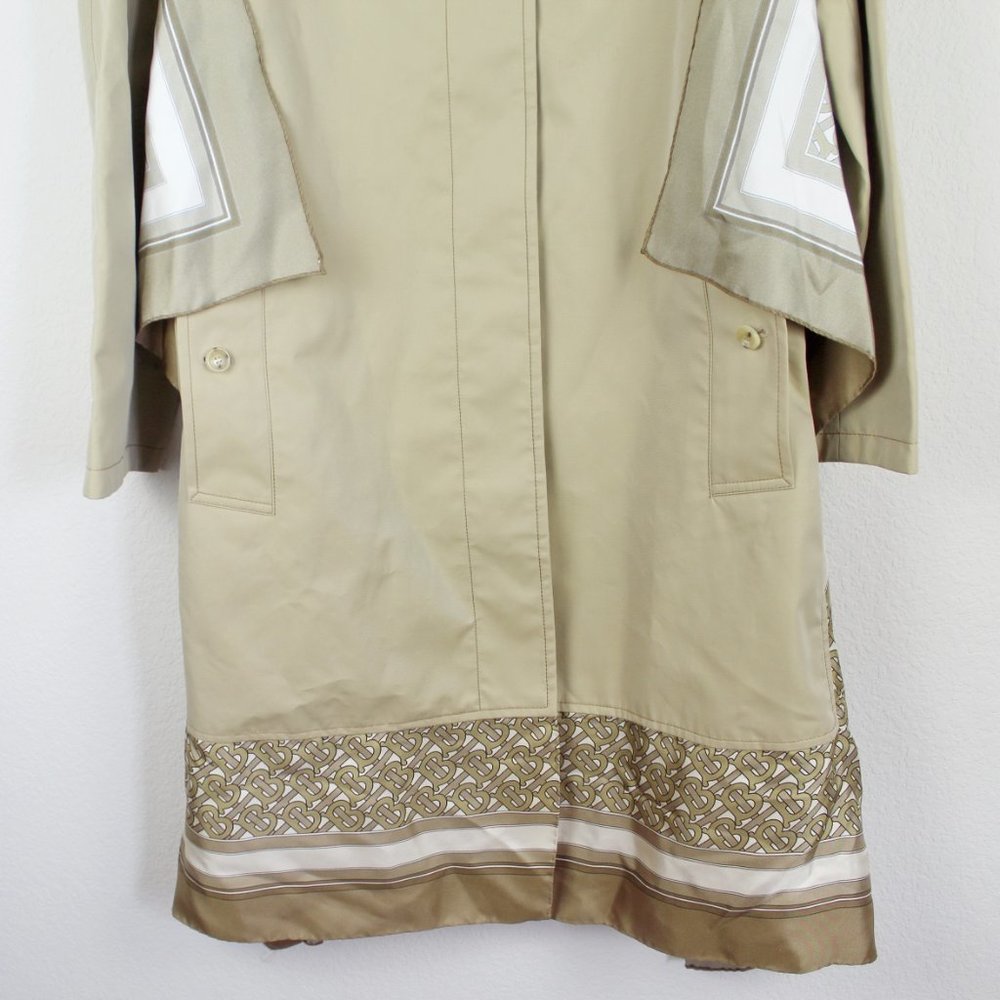 Burberry RUNWAY Scarf Trench Coat US 6 (UK 8/EU 40) Buckle Strap Long Sleeves - Picture 8 of 16